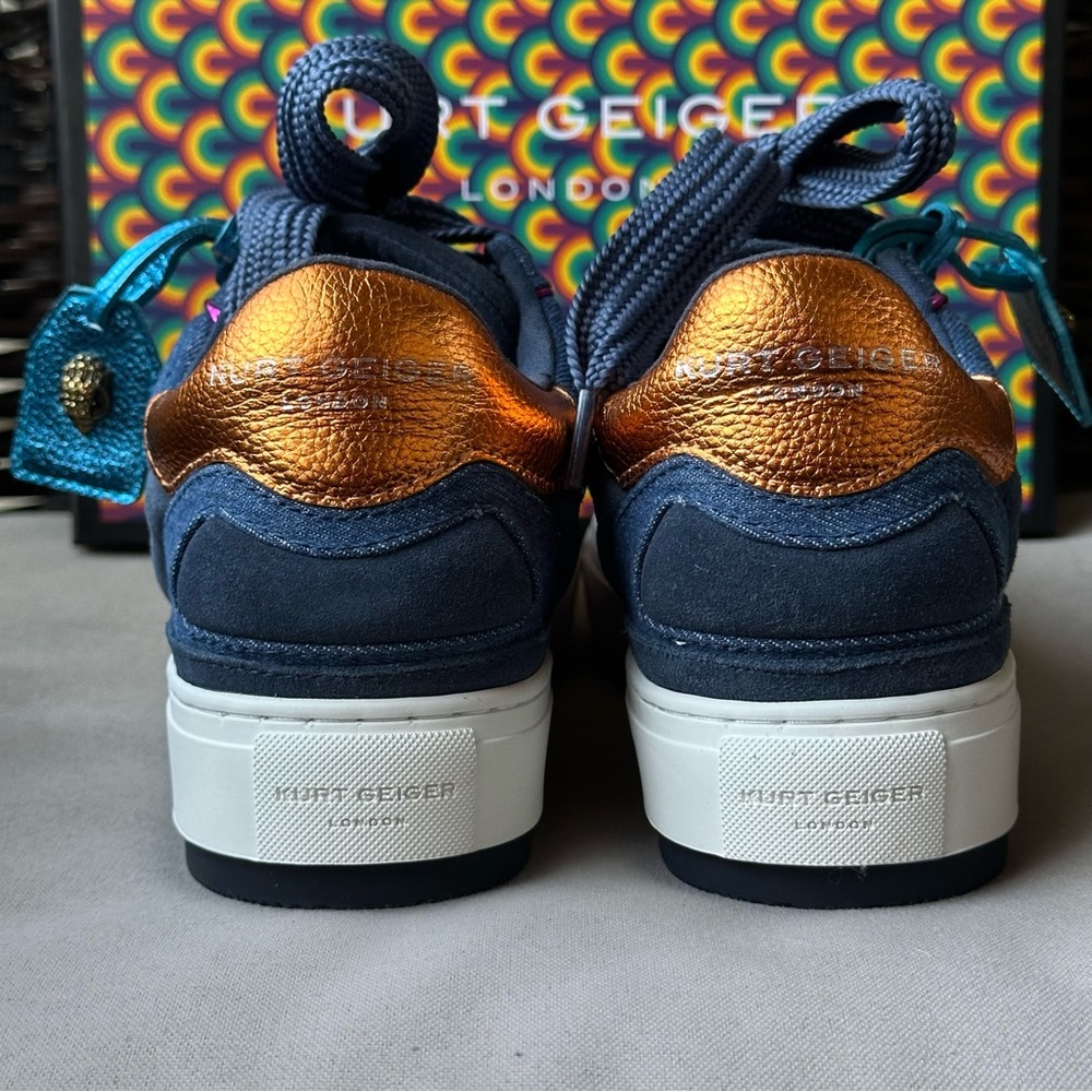 Kurt Geiger Southbank Blue Other Fabric Leather Sneakers US 9 EUR 40 - Picture 9 of 15